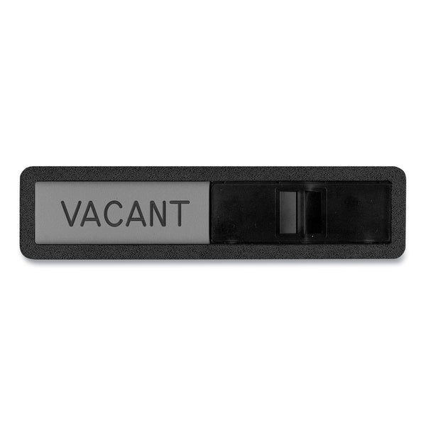 Headline Sign Vacant/In Use Sign, In-Use; Vacant, 2.5 x 10.5, Black/Silver (USS1519) Each