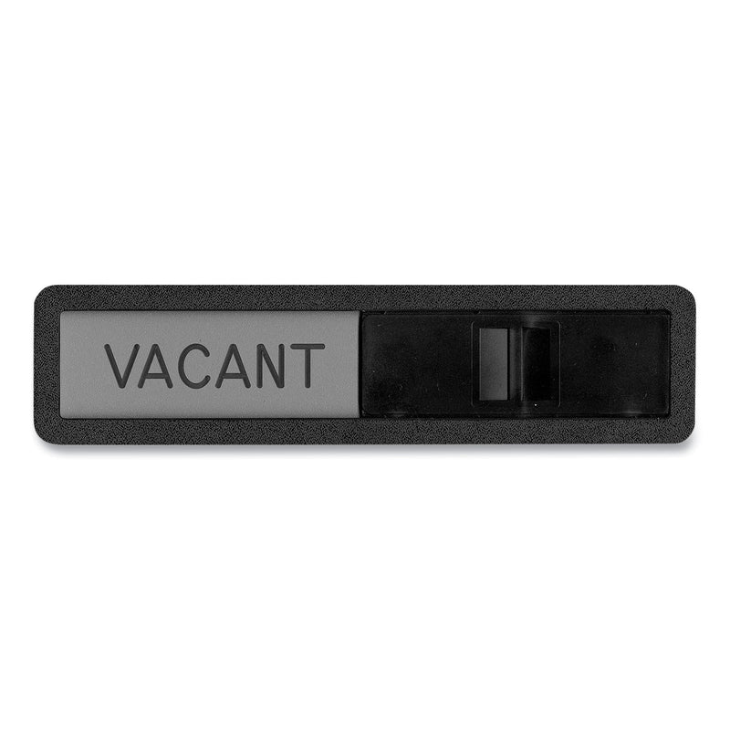 Headline Sign Vacant/In Use Sign, In-Use; Vacant, 2.5 x 10.5, Black/Silver (USS1519) Each