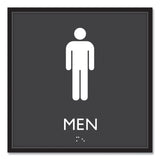 Headline Sign ADA Sign, Men, Plastic, 8 x 8, Clear/White (USS66914) Each