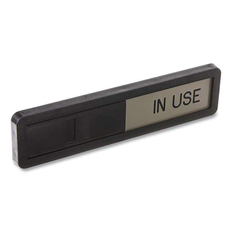 Headline Sign Vacant/In Use Sign, In-Use; Vacant, 2.5 x 10.5, Black/Silver (USS1519) Each