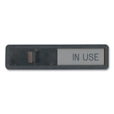 Headline Sign Vacant/In Use Sign, In-Use; Vacant, 2.5 x 10.5, Black/Silver (USS1519) Each