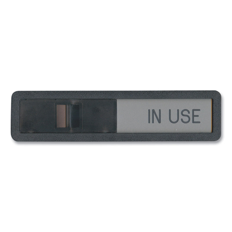 Headline Sign Vacant/In Use Sign, In-Use; Vacant, 2.5 x 10.5, Black/Silver (USS1519) Each