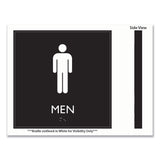 Headline Sign ADA Sign, Men, Plastic, 8 x 8, Clear/White (USS66914) Each