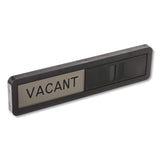 Headline Sign Vacant/In Use Sign, In-Use; Vacant, 2.5 x 10.5, Black/Silver (USS1519) Each