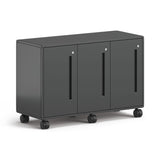 HON® Class-ifi Tote Storage Cabinet, Three-Wide, 46.63" x 18.75" x 31.38", Charcoal Gray (HONEST2H3WNSSNA)