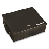 Honeywell Large Cash Management Box, Key Lock, 11 x 14.3 x 4.3, Steel, Black (HWL6209) Each