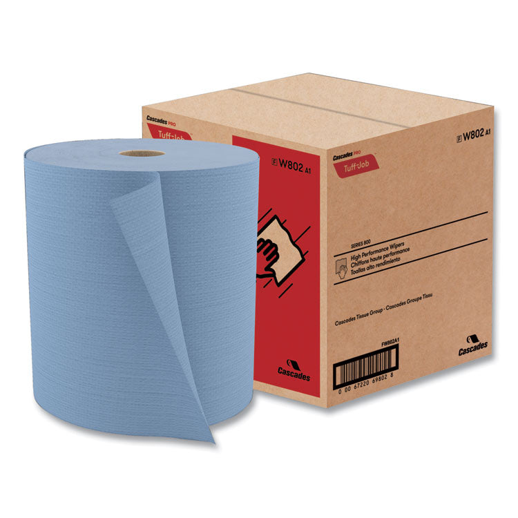 Cascades PRO Tuff-Job Spunlace Towels, Jumbo Roll, 12 x 13, Blue, 475/Roll (CSDW802)