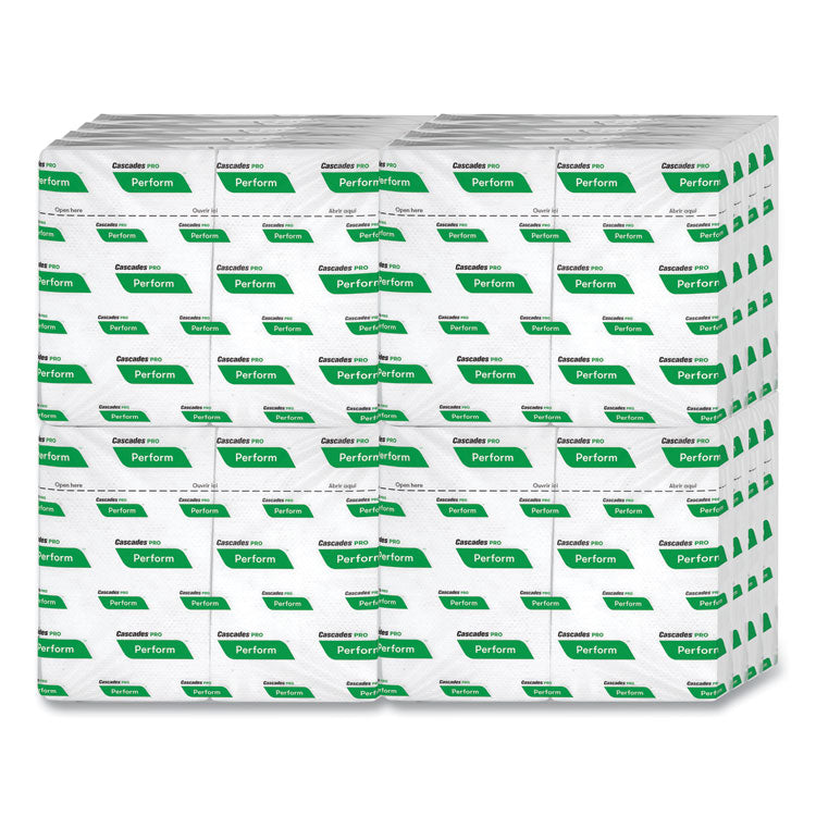 Cascades PRO Perform Interfold Napkins, 1-Ply, 6.5 x 4.25, White, 376/Pack, 16 Packs/Carton (CSDT410)