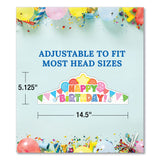 Carson-Dellosa Education Student Crown, Birthday, 14.5 x 5.13, Assorted Colors, 30/Pack (CDP101100) Pack of 30