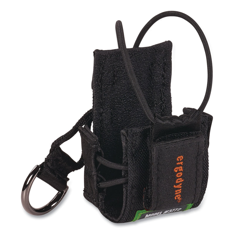 Squids 3772 Radio Holster Trap, Large, 1.5 x 2 x 5, Polyester, Black (EGO19773) Each