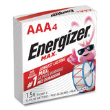 Energizer® MAX AAA Alkaline Batteries 1.5 V, 4/Pack (EVEE92PK) Pack of 4