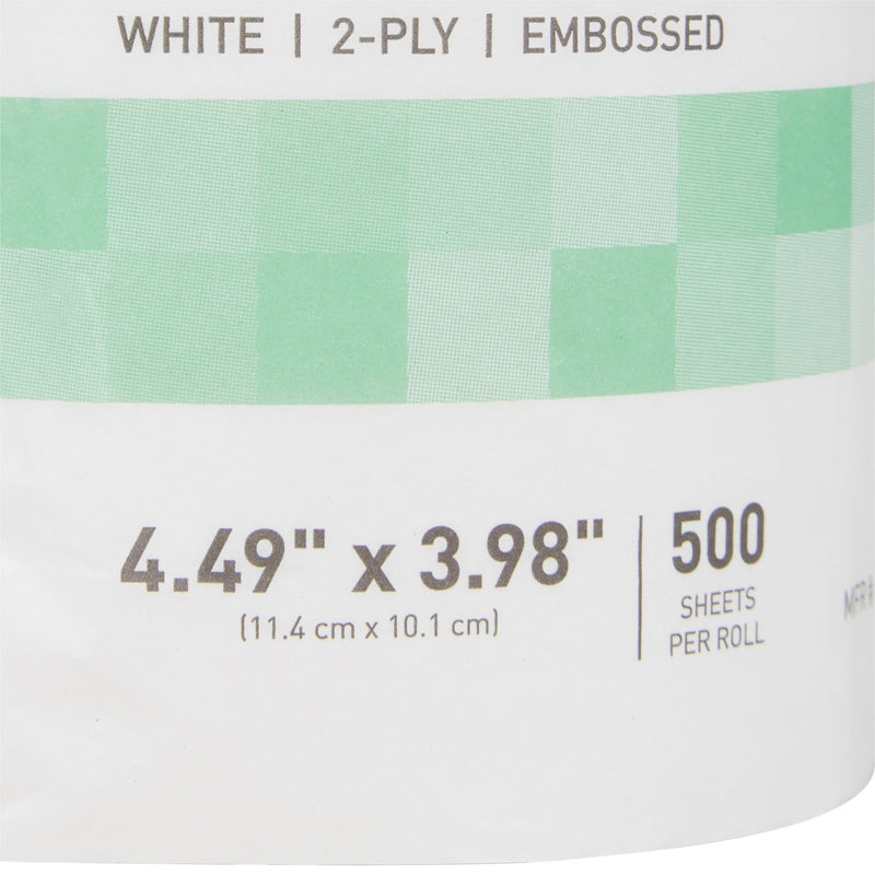 McKesson Premium Toilet Tissue White 2-Ply Standard Size Cored Roll 500 Sheets 4 X 4-1/2 Inch (1045391_RL) 1/RL