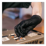 GloveWorks® by AMMEX® Industrial Nitrile Gloves, Powder-Free, X-Large, 5 mil Thick, 9.5" Long, Black, 100/Box, 10 Boxes/Carton (AXCGPNB48100) Case of 1000