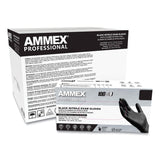 AMMEX® Professional Nitrile Exam Gloves, Powder-Free, Small, 3 mil Thick, 9.5" Long, Black, 100/Box, 10 Boxes/Carton (AXCABNPF42100) Case of 1000