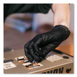 GloveWorks® by AMMEX® Industrial Nitrile Gloves, Powder-Free, Medium, 5 mil Thick, 9.5" Long, Black, 100/Box, 10 Boxes/Carton (AXCGPNB44100) Case of 1000