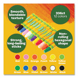 Crayola® Oil Pastels,12 Assorted Colors, 336/Pack (CYO524629) Each