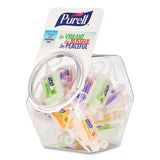 Purell Advanced Hand Sanitizer Gel Infused with Essential Oils, 1 oz Flip Cap Bottle with Display Bowl, Assorted Scents, 25/Carton (GOJ390025CMRME) Case of 25