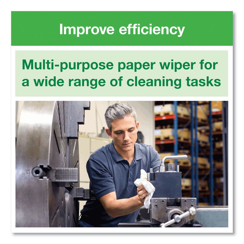 Tork Basic Paper Wiper, 1-Ply, 9 x 10.5, White, 250/Box, 24 Boxes/Carton (TRK192126) Case of 24