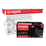 GloveWorks® by AMMEX® Heavy-Duty Industrial Nitrile Gloves, Powder-Free, XX-Large, 6 mil Thick, 9.5" Long, Black, 100/Box, 10 Boxes/Carton (AXCGWBN49100) Case of 1000