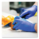 GloveWorks® by AMMEX® Heavy-Duty Industrial Nitrile Gloves, Powder-Free, Medium, 6 mil Thick, 9.5" Long, Royal Blue, 100/Box, 10 Boxes/Carton (AXCGWRBN44100) Case of 1000