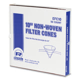 AmerCareRoyal® Filter Cones, For Fry Oil, 10" Non-Woven, 500/Carton (RPPEFC10) Case of 500