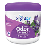 BRIGHT Air® Super Odor Eliminator, Lavender and Fresh Linen, Purple, 14 oz Jar, 6/Carton (BRI901325CT) Case of 6