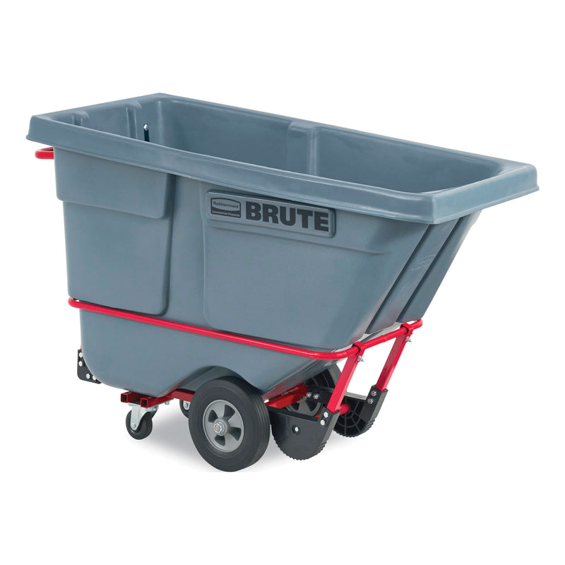 Rubbermaid® Commercial BRUTE DURATILT Frame Tilt Truck, Standard Duty, 0.5 cu yd, 850 lb Capacity, Rotomolded Resin/Leakproof Polyethylene, Gray (RCP2192466) Each