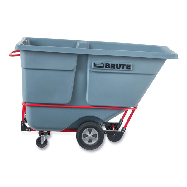 Rubbermaid® Commercial BRUTE DURATILT Frame Tilt Truck, Standard Duty, 1 cu yd, 1,200 lb Capacity, Rotomolded Resin/Leakproof Polyethylene, Gray (RCP2192462) Each