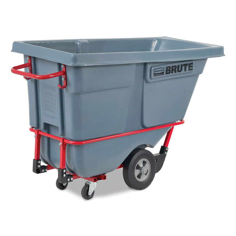 Rubbermaid® Commercial BRUTE DURATILT Frame Tilt Truck, Standard Duty, 0.5 cu yd, 850 lb Capacity, Rotomolded Resin/Leakproof Polyethylene, Gray (RCP2192466) Each