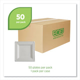 Eco-Products® Vanguard Renewable and Compostable Sugarcane Plates, 10 x 10, White, 250/Carton (ECOEPP023NFA) Case of 250