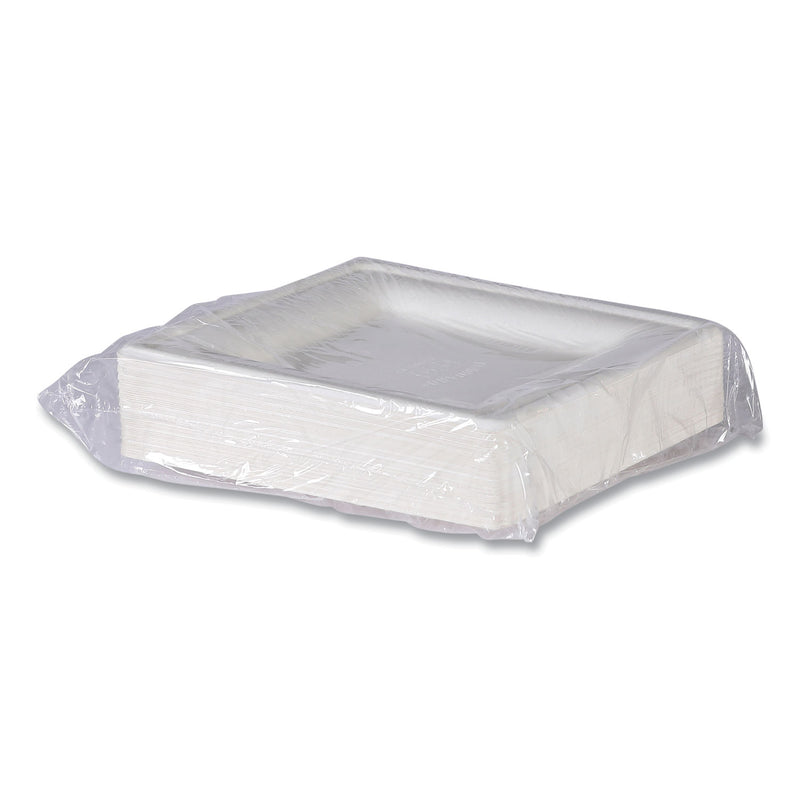 Eco-Products® Vanguard Renewable and Compostable Sugarcane Plates, 10 x 10, White, 250/Carton (ECOEPP023NFA) Case of 250