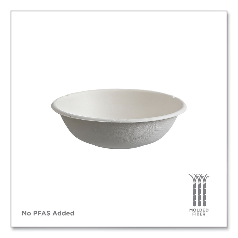 Eco-Products Vanguard Renewable and Compostable Sugarcane Bowls, 16 oz, White, 800/Carton (ECOEPBL16CNFA) Case of 800