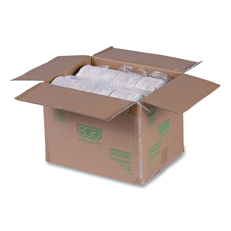 Eco-Products Vanguard Renewable and Compostable Sugarcane Bowls, 16 oz, White, 800/Carton (ECOEPBL16CNFA) Case of 800