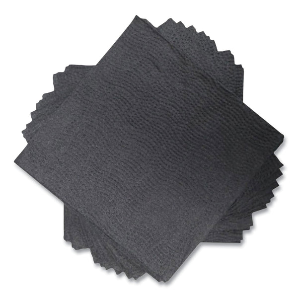 Morcon Paper Morsoft Beverage Napkins, 2-Ply, 9 x 9.5, Black, 1,000/Carton (MORVT522) Case of 1000