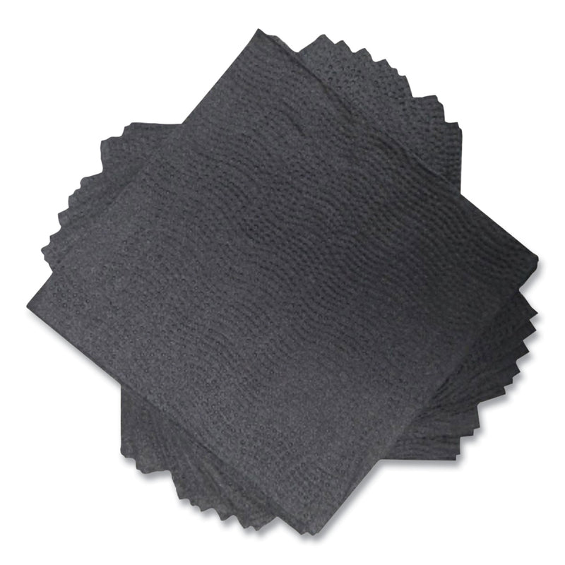Morcon Paper Morsoft Beverage Napkins, 2-Ply, 9 x 9.5, Black, 1,000/Carton (MORVT522) Case of 1000