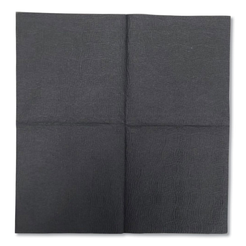 Morcon Paper Morsoft Beverage Napkins, 2-Ply, 9 x 9.5, Black, 1,000/Carton (MORVT522) Case of 1000