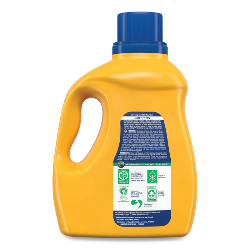 Arm & Hammer Dual HE Clean-Burst Liquid Laundry Detergent, 105 oz Bottle, 4/Carton (CDC3320050024) Case of 4