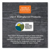 World Centric Fiber Bowls, 8 oz, 4.5" dia x 1.8"h, Natural, Paper, 1,000/Carton (WORBBSC8NLFP) Case of 1000