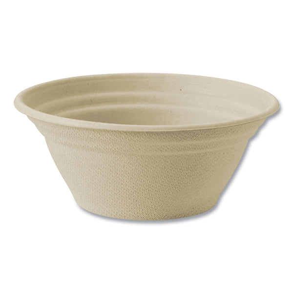 World Centric Fiber Bowls, 8 oz, 4.5" dia x 1.8"h, Natural, Paper, 1,000/Carton (WORBBSC8NLFP) Case of 1000
