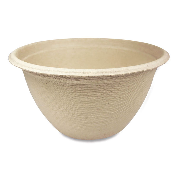 World Centric Fiber Bowls, 12 oz, 4.5" dia x 2.5" h, Natural, Paper, 500/Carton (WORBBSC12NLFP) Case of 500