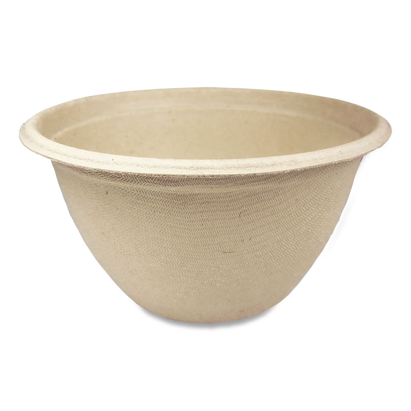 World Centric Fiber Bowls, 12 oz, 4.5" dia x 2.5" h, Natural, Paper, 500/Carton (WORBBSC12NLFP) Case of 500