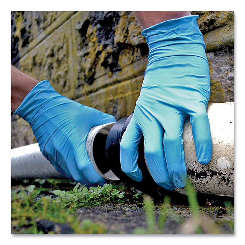 GloveWorks® by AMMEX® Industrial Nitrile Gloves, Powder-Free, XX-Large, 5 mil Thick, 9.5" Long, Blue, 100/Box, 10 Boxes/Carton (AXCINPF49100) Case of 1000