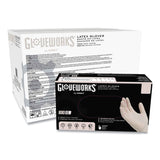 GloveWorks® by AMMEX® Latex Disposable Gloves, Powder-Free, X-Large, 4 mil Thick, 9.5" Long, Ivory, 100/Box, 10 Boxes/Carton (AXCTLF48100) Case of 1000
