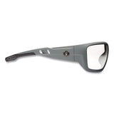 Skullerz BALDR Safety Glasses, Matte Gray Nylon Impact Frame, Clear Polycarbonate Lens (EGO57100) Each