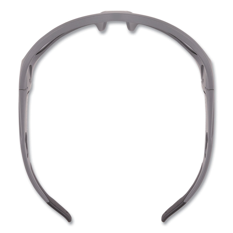ergodyne® Skullerz BALDR Safety Glasses, Matte Gray Nylon Impact Frame, Yellow Polycarbonate Lens (EGO57150) Each