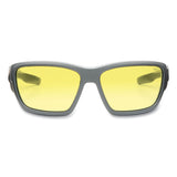 ergodyne® Skullerz BALDR Safety Glasses, Matte Gray Nylon Impact Frame, Yellow Polycarbonate Lens (EGO57150) Each
