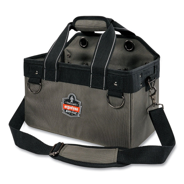 Ergodyne® Arsenal 5844 Bucket Truck Tool Bag with Tethering Attachment Points, 8 Compartments, 13 x 7.5 x 7.5, Gray (EGO13742) Each