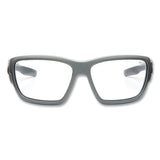 Skullerz BALDR Safety Glasses, Matte Gray Nylon Impact Frame, Clear Polycarbonate Lens (EGO57100) Each