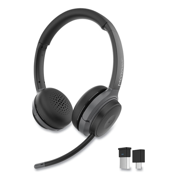 Morpheus 360 HS6500SBT Advantage Wireless Stereo Headset with Detachable Boom Microphone (MHSHS6500SBT) Each