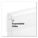Universal Side Opening Poly Envelopes, 1" Expansion, Letter Size, Clear, 10/Pack (UNV50770) Pack of 10